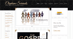 Desktop Screenshot of claphamservants.org