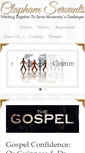 Mobile Screenshot of claphamservants.org
